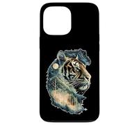 Art Animalier de la forêt, de la Jungle céleste et de l'esprit du Tigre Mystique Coque pour iPhone 13 Pro Max