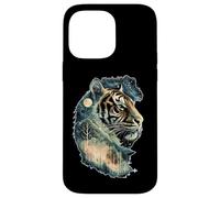 Art Animalier de la forêt, de la Jungle céleste et de l'esprit du Tigre Mystique Coque pour iPhone 14 Pro Max