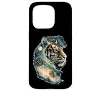 Art Animalier de la forêt, de la Jungle céleste et de l'esprit du Tigre Mystique Coque pour iPhone 15 Pro