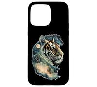 Art Animalier de la forêt, de la Jungle céleste et de l'esprit du Tigre Mystique Coque pour iPhone 15 Pro Max