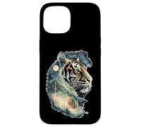 Art Animalier de la forêt, de la Jungle céleste et de l'esprit du Tigre Mystique Coque pour iPhone 15