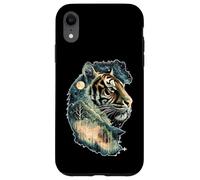 Art Animalier de la forêt, de la Jungle céleste et de l'esprit du Tigre Mystique Coque pour iPhone XR