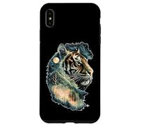 Art Animalier de la forêt, de la Jungle céleste et de l'esprit du Tigre Mystique Coque pour iPhone XS Max