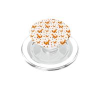 Art Animalier des Bois en Forme de cœur de Famille de Renards Mignons PopSockets PopGrip pour MagSafe