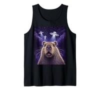 Art Animalier Mignon de Science-Fiction Alien Capybara UFO Débardeur
