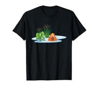 Art Animalier Mignon et Relaxant de Capybara Hot Spring Citrus T-Shirt