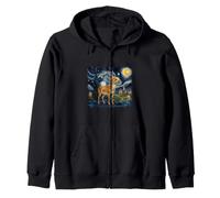 Art Antilope Saïga Van Gogh Sweat à Capuche