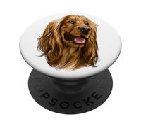 Art Aquarelle Cocker Anglais PopSockets PopGrip Adhésif