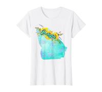 Art Aquarelle de fierté pour l'État de Géorgie T-Shirt Graphique avec Valeur