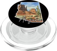 Art Aquarelle Paysage d'Arizona et désert PopSockets PopGrip pour MagSafe