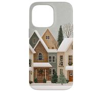 Art Aquarelle Village de Noël Winter Wonderland Coque pour iPhone 14 Pro Max