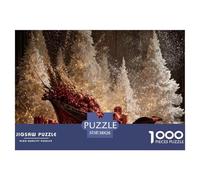 Art Arbre de Noël Puzzle 1000 Pieces Un Défi Difficile Jeux De Famille Le Classique Cadeaux pour La Famille Convient Aux Adultes Et Aux Enfants
