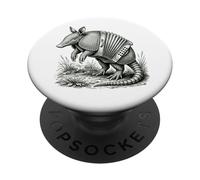 Art. Armadillo Musical surréaliste en accordéon PopSockets PopGrip Adhésif