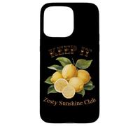 Art au citron Keep It Zesty Sunshine Club Coque pour iPhone 15 Pro Max