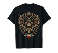 Art au Trait Tribal polonais Minimaliste hussard ailé T-Shirt