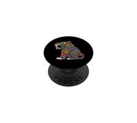Art autochtone Jaguar Mexicain aztèque civilisation Ancienne PopSockets PopGrip Adhésif