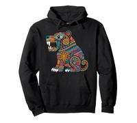 Art autochtone Jaguar Mexicain aztèque civilisation Ancienne Sweat à Capuche