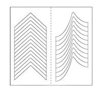 Art Autocollant Dentelle Française Autocollants pour Ongles Géométrie Française Autocollants Ongles Autocollants Bandes à Ongles Français
