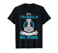 Art avec Citation Viking Until Valhalla Mjolnir Norse Odin T-Shirt