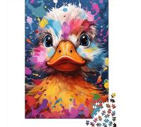 Art Baby Duck Puzzles 1000 Pieces Cadeau Unique Jeu Éducatif Défi Jouet À De Qualité Supérieure Peinture Art pour Adultes Et Enfants À Partir De 14 Ans 1000pcs (38x26cm)