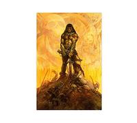 Art Barbarian par Frank Frazetta - Toile murale pour décoration de salon, chambre à coucher, sans cadre : 40 x 60 cm