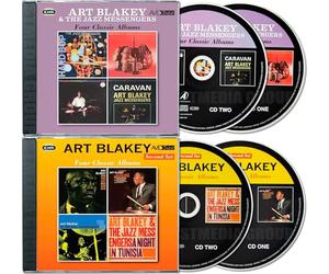 ART BLAKEY - Art Blakey - 8 Classic Albums - (Hard Bop / Drum Suite / Art Blakey!! Jazz Messengers!! / Caravan / Moanin' / Mosaic / The Big Beat / A Night In Tunisia) CD [4СD]