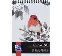 Oxford Bloc à dessin A3, 30 feuilles, 160 g, à spirale sur le côté court