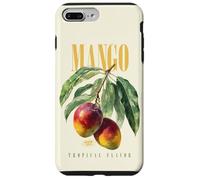 Art botanique de Fruits biologiques de saveur Tropicale de Mangue Vintage Coque pour iPhone 7 Plus/8 Plus