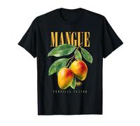 Art botanique de Fruits biologiques de saveur Tropicale de Mangue Vintage T-Shirt