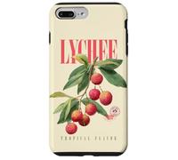 Art botanique de Fruits biologiques de saveur Tropicale Litchi Vintage Coque pour iPhone 7 Plus/8 Plus