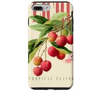 Art botanique de Fruits biologiques de saveur Tropicale Litchi Vintage Coque pour iPhone 7 Plus/8 Plus