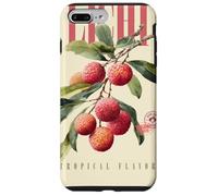 Art botanique de Fruits biologiques de saveur Tropicale Litchi Vintage Coque pour iPhone 7 Plus/8 Plus