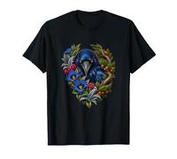 Art botanique de Gentiane Bleu Corbeau commun T-Shirt