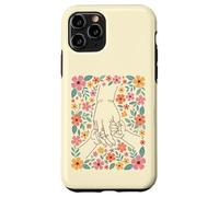 Art botanique des Mains Fleuries pour l'amour et l'amitié Coque pour iPhone 11 Pro