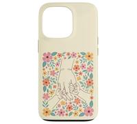 Art botanique des Mains Fleuries pour l'amour et l'amitié Coque pour iPhone 13 Pro