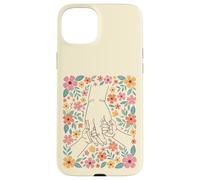 Art botanique des Mains Fleuries pour l'amour et l'amitié Coque pour iPhone 15 Plus