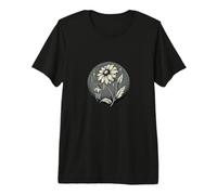 Art botanique mélancolique Triste Fleur fanée T-Shirt Haut de Gamme