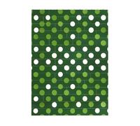 Art Brick Puzzle 3D en blocs de construction 10,2 x 14 cm avec motif imprimé à pois verts UV