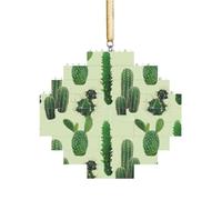 Art Brique Puzzle Losange en Forme de Losange Puzzle 3D Bricolage Bloc de Construction Ornement Décoration Maison Cactus. Imprimer