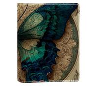 Art Butterfly Couverture de livre remplaçable en cuir PU réutilisable Convient pour les ordinateurs portables de 148 x 210 mm