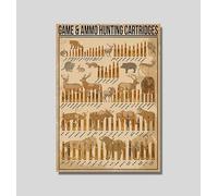 Art By Avenden Professional Tableaux éducatifs, affiche Knowledge sans cadre 1 (cartouches de chasse aux munitions de jeu, 297 x 420 mm)