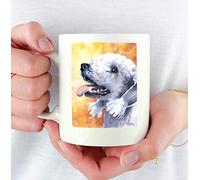 Art Canin Du Bedlington Terrier Tasse À Café Drôle Tasse À Thé Durable Mug Cadeau Mignon Pour Noël Anniversaire Bureau 330Ml