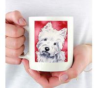 Art Canin Du West Highland Terrier Mug Drôle Tasse À Thé Céramique Tasse À Café Cadeau Mignon Pour Noël Anniversaire Pâques 330Ml
