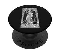 Art catholique Sainte Catherine de Sienne PopSockets PopGrip Adhésif
