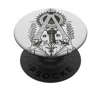 Art catholique Vintage Alpha et Omega en détresse PopSockets PopGrip Adhésif