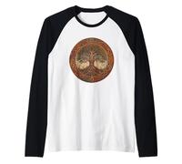Art Celte Arbre avec Motifs Celtiques Manche Raglan