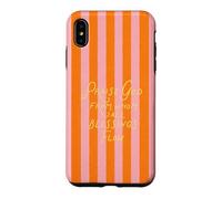 Art chrétien à Rayures Roses et Oranges Praise God Blessings Flow Coque pour iPhone XS Max