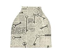 Art Clé De Journal Housse de Canopée de Siège de Voiture pour Poussette Bébé Dais Siège-Auto Couverture D'Allaitement Pare-Soleil Respirant Extensible pour Garçons Filles