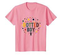 Art coloré à Pois pour garçons Merveille de l'enfance T-Shirt, Enfant, Rose, 2 Ans