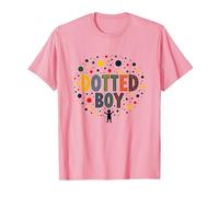 Art coloré à Pois pour garçons Merveille de l'enfance T-Shirt, Homme, Rose, L
